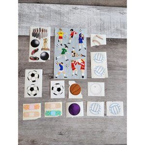 Scrapbook Stickers Sports Soccer Bowling Golf Volleyball LOT Grossman's #48
